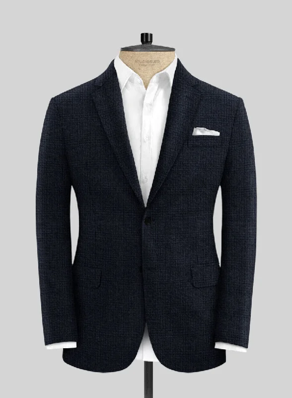 Loro Piana Yoca Wool Silk Linen Jacket Welt Pockets Slit Pockets Flap Pockets