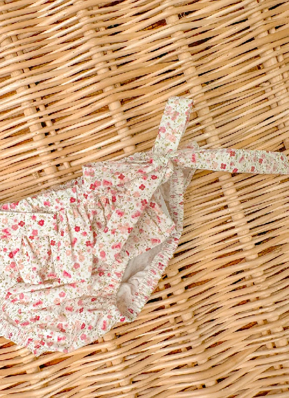 Flowers Swimsuit Sporty Swim Shorts