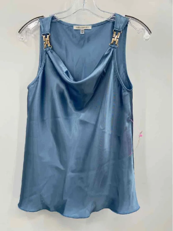 Pre-Owned Tash+Sophie Blue Size XS Tank Top silver tank top