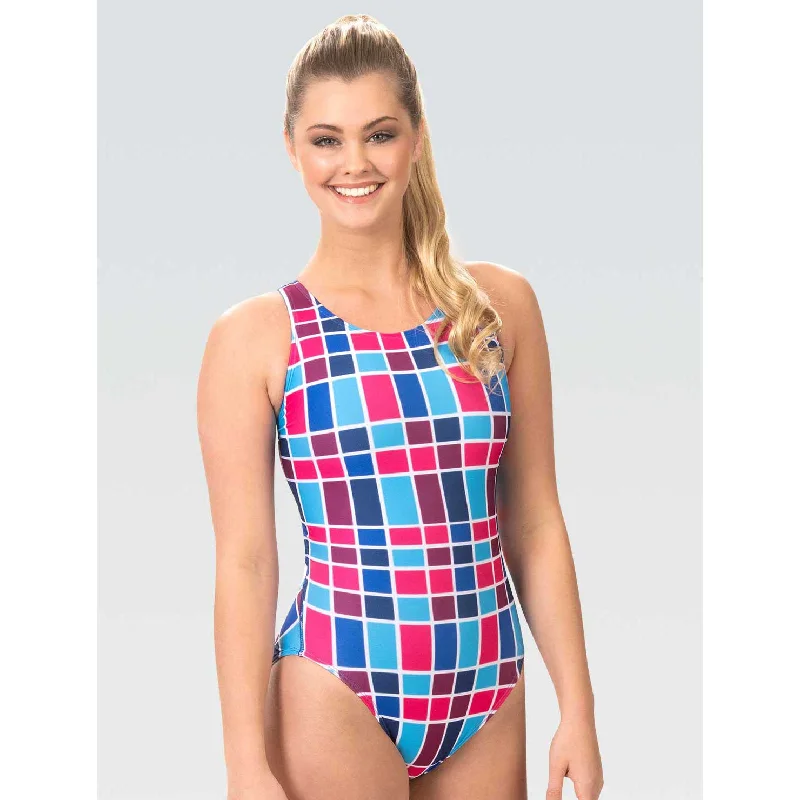 Dolfin Classics Women's Gulf Stream Print One Piece Swimsuit Modern High-Waisted Swimsuit