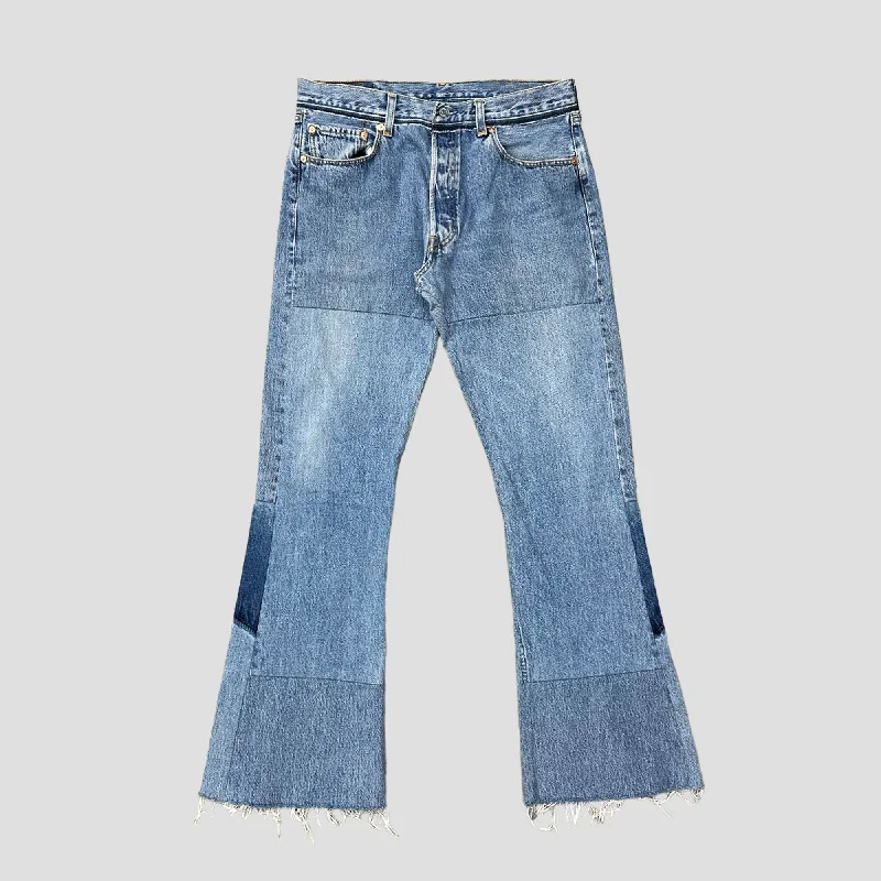 READYMADE DENIM FLARE PANTS Formal Wide-Leg Pants