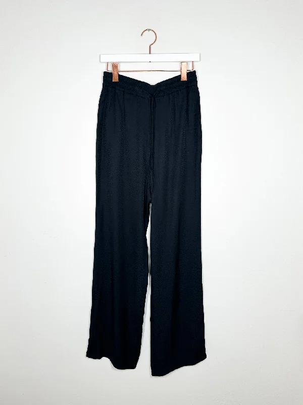 Iceberg - Pants B141 - Black Elegant Wool Trousers