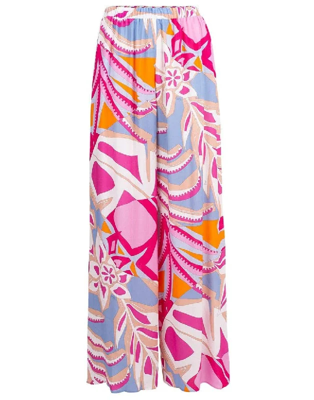 Wide Leg Print Pant Trendy Palazzo Pants