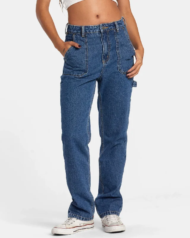Dayshift Denim Pants - Blue Rinse Fashionable Jogger Pants