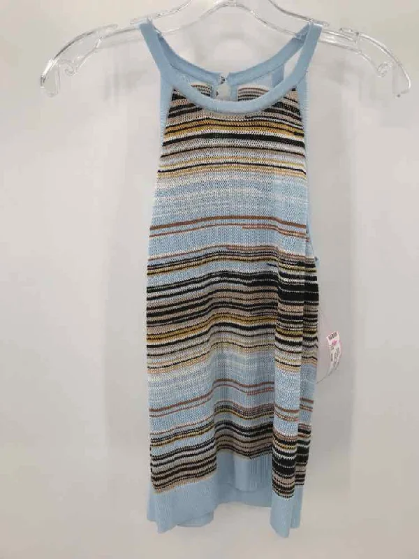 Pre-Owned WHBM Blue Size Small Knit Tank Top white tank top