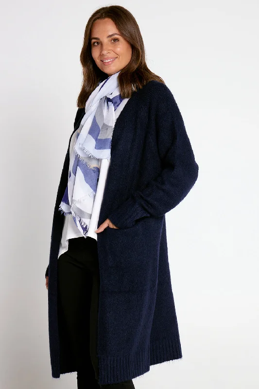 Paula Cardigan - Navy Modern Contemporary chic