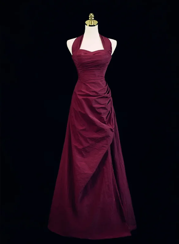 Vintage Halter A-Line Pleated Elegant Party Dress, DP2661 Tunics Occasion special