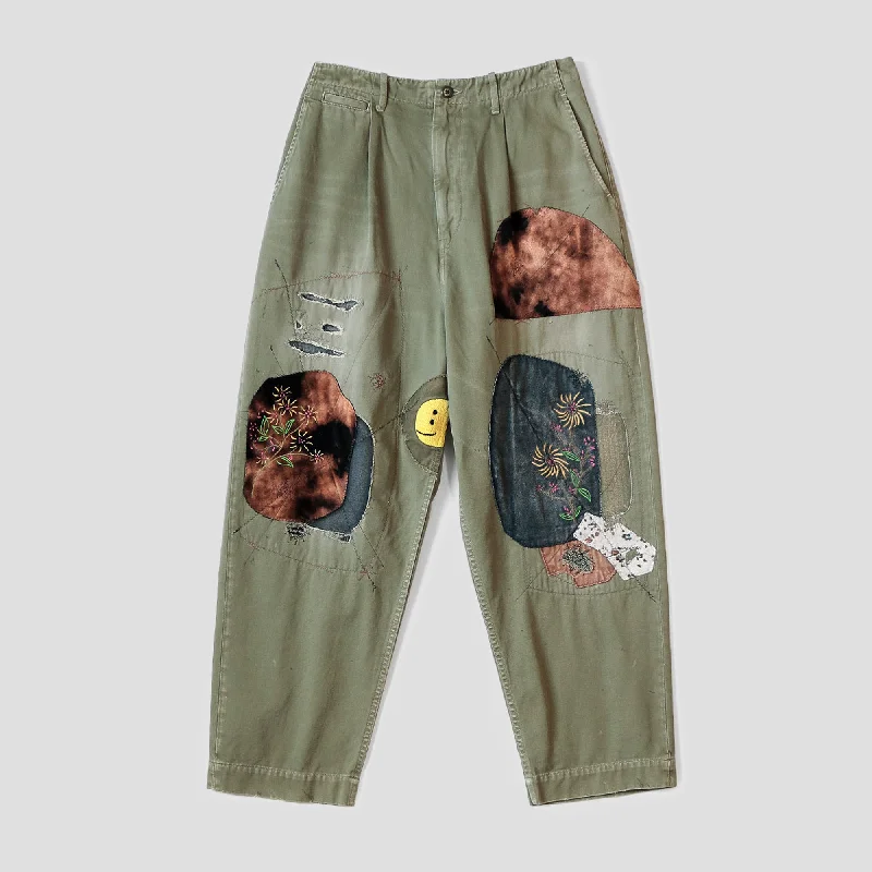 KATSURAGI HIGH WAIST NIME PANTS (GYPSY PATCH) Soft Stretch Pants