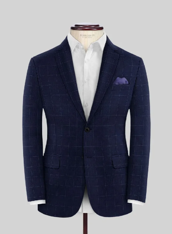 Reda Flexo Blue Checks Wool Jacket Herringbone Jacket Checkered Jacket Solid Jacket