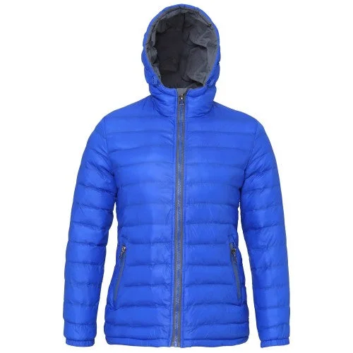 2786 Womens/Ladies Hooded Water & Wind Resistant Padded Jacket Denim Jacket Leather Jacket Suede Jacket