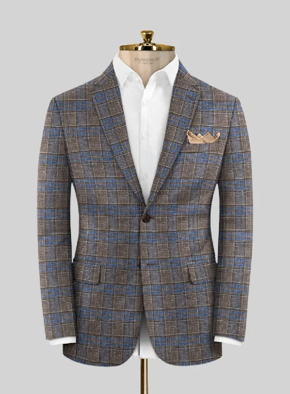 Loro Piana Tajeo Wool Silk Linen Jacket Zip Front Button Front Snap Front