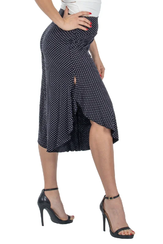 Polka Dot Tango Capri Pants Comfortable Denim Pants