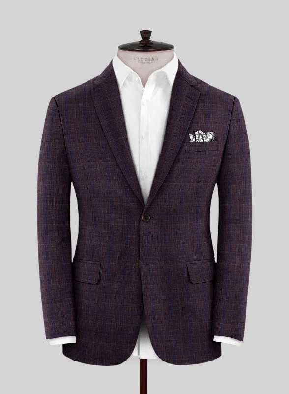 Reda Mulled Wine Checks Wool Jacket Mesh Jacket Canvas Jacket Denim Jacket