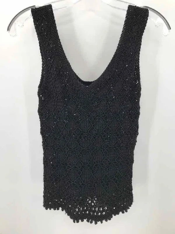 Pre-Owned TEZARI Black Size Small Knit Tank Top soft tank top