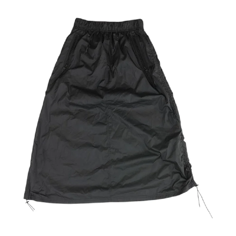 Black Solid Active Skirt denim skirt durable
