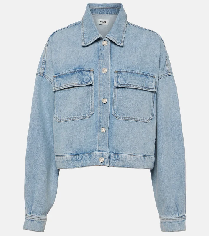 Agolde Luka denim jacket Fleece Jacket Down Jacket Parka