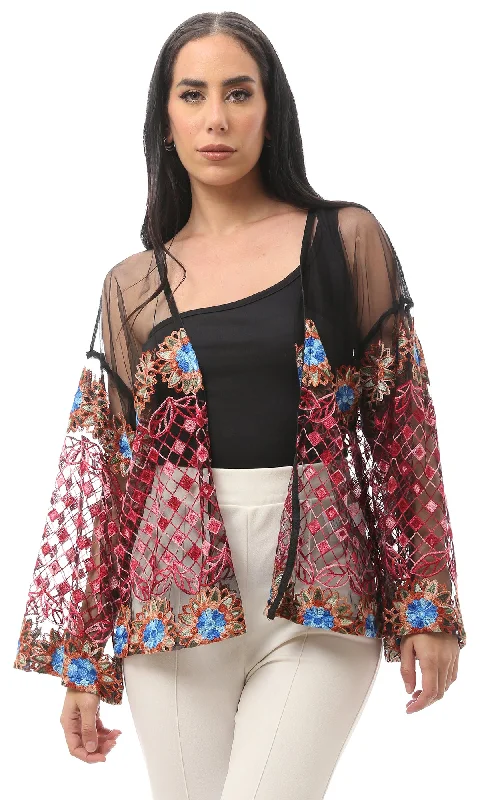 O164097 Women Cardigan Open Front Closed Front Wrap Front