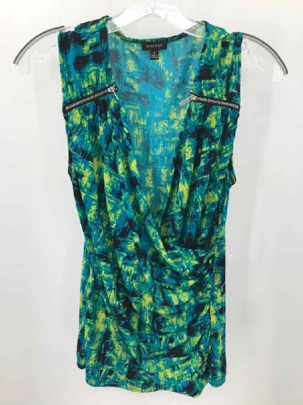 Pre-Owned Nine West Blue Size Small Tank Top charcoal tank top