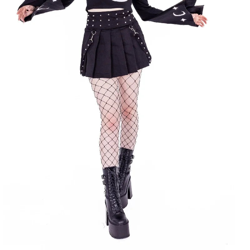 LORENA SKIRT - BLACK chiffon skirt airy