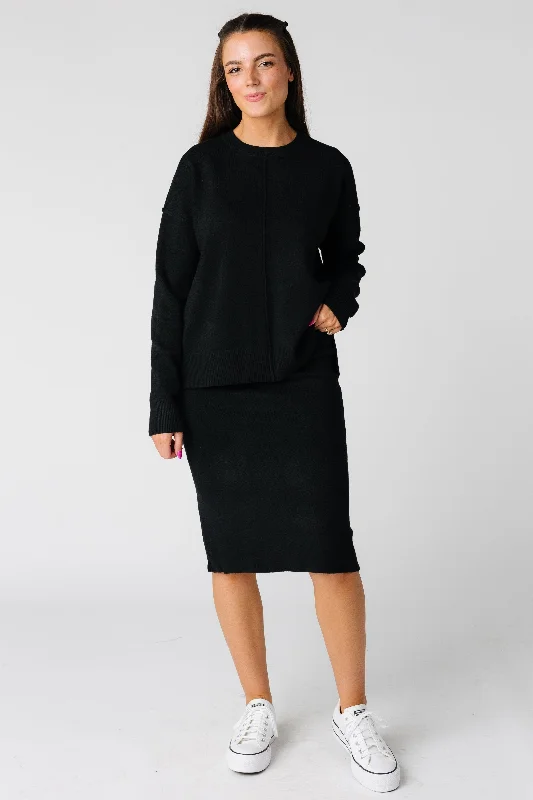 Fresia Knit Skirt Set chiffon skirt flowing
