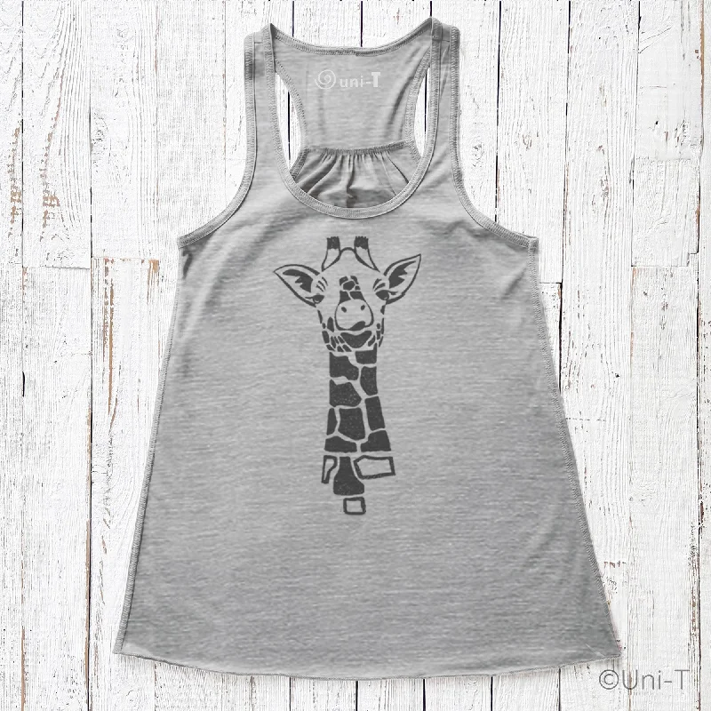 Giraffe Flowy Tank Top cherry red tank