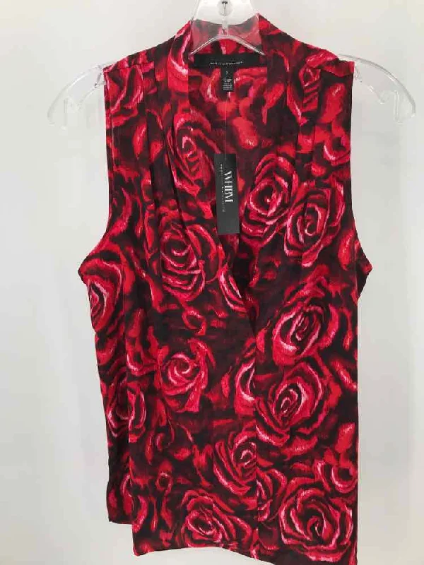 Pre-Owned WHBM Red Size Small Tank Top lemon yellow tank