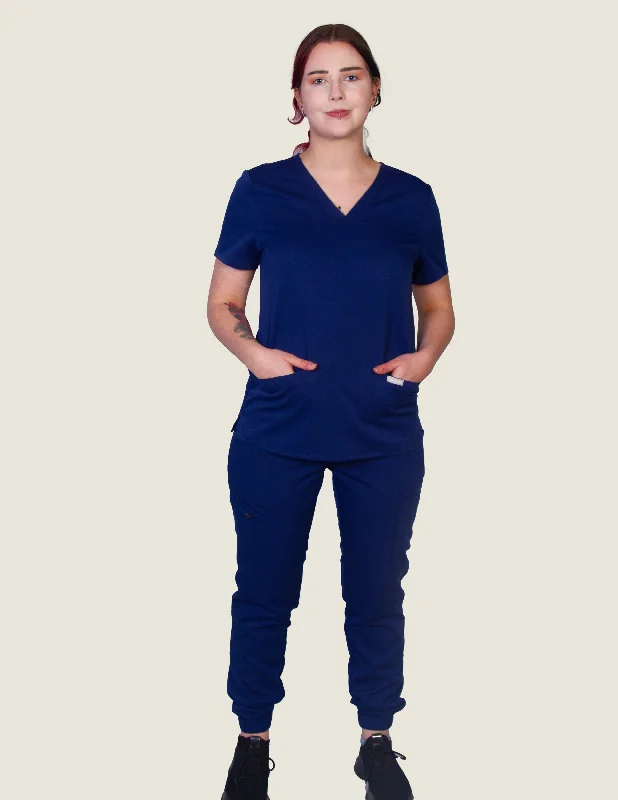 Joy Scrub Pants Chic Checkered Pants