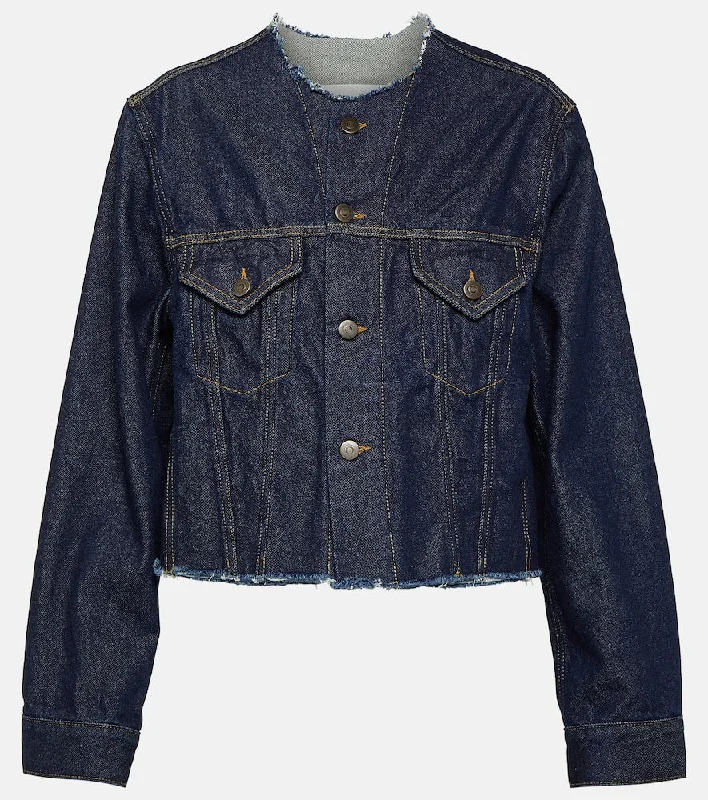 Maison Margiela Distressed denim jacket Rayon Jacket Velvet Jacket Corduroy Jacket