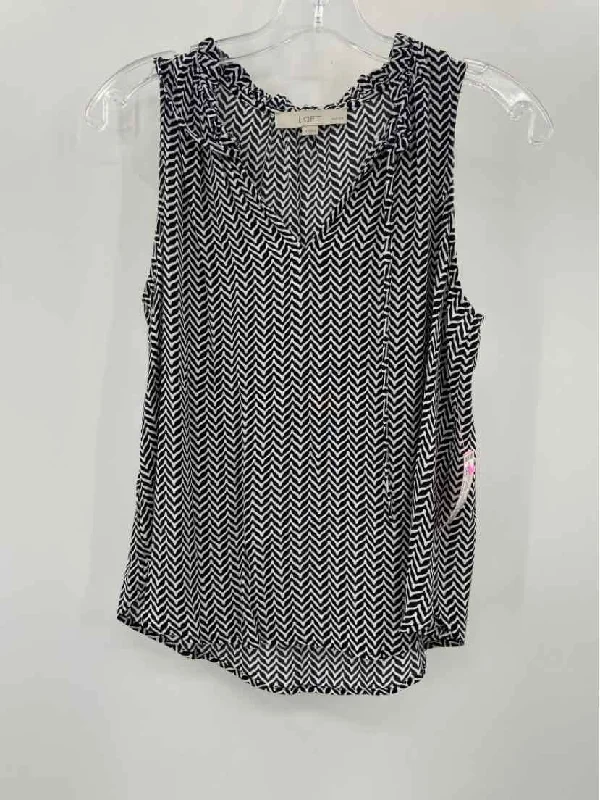 Pre-Owned Loft Black Size Small P Tank Top bronze tank top