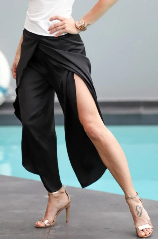 Satin Wrap Tango Pants Comfy Athletic Pants