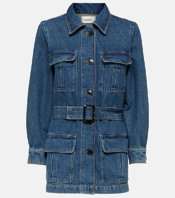 Frame Denim jacket Mesh Jacket Canvas Jacket Denim Jacket
