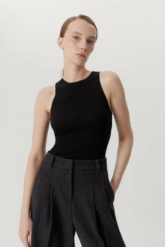 The Ultrasoft Wool Ribbed tank top fashionable tank top