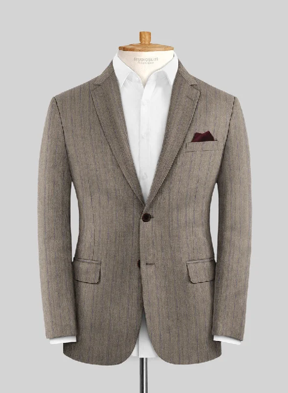 Caccioppoli Sun Dream Moltan Brown Wool Silk Jacket V-Neck Jacket Boat Neck Jacket Square Neck Jacket