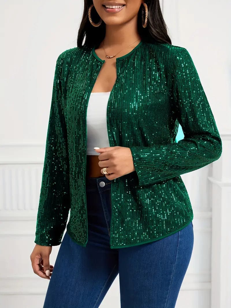 Black Long Sleeve Jacket Tailored Jacket Straight Jacket A-Line Jacket