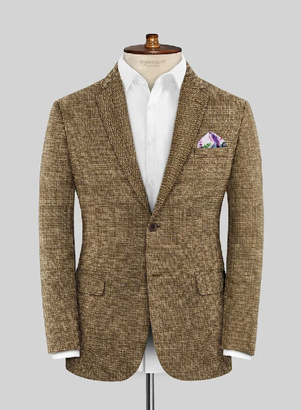 Loro Piana Avaro Wool Silk Linen Jacket Wool Jacket Cashmere Jacket Tweed Jacket