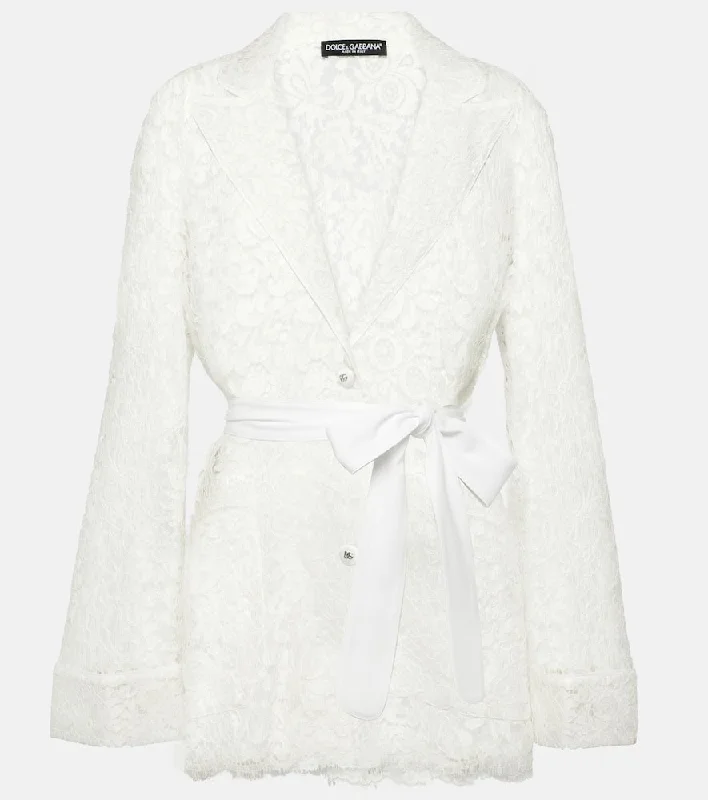 Dolce&Gabbana Bow-detail lace jacket Corduroy Jacket Velvet Jacket Brocade Jacket