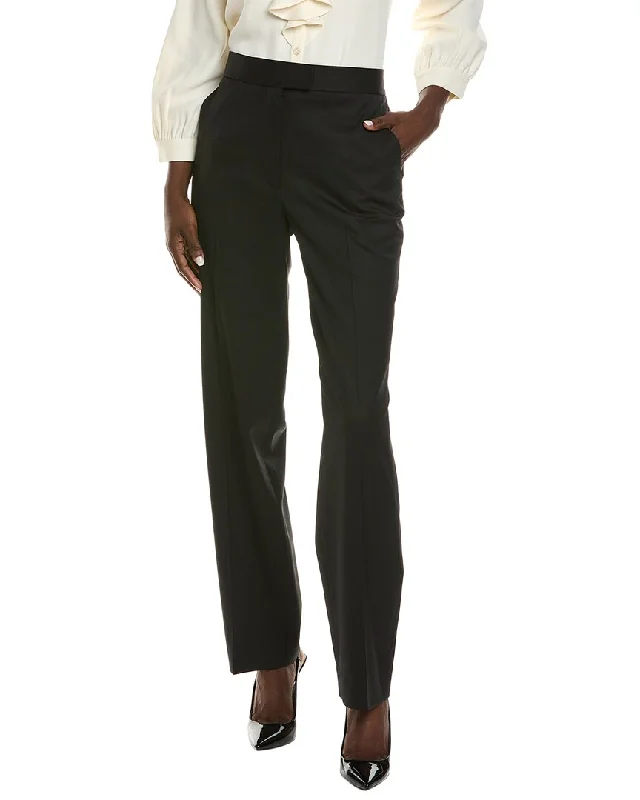 St. John Wool-Blend Pant Casual Track Pants