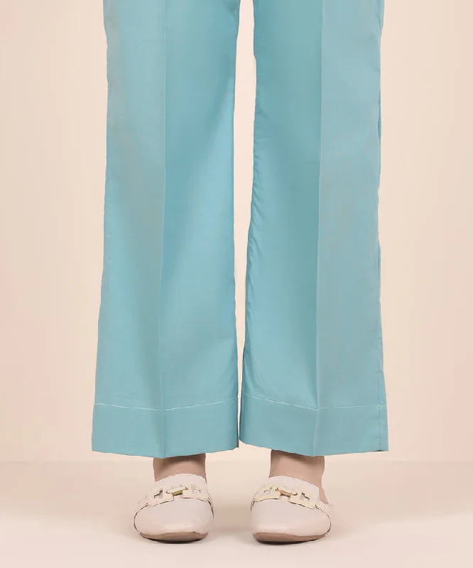 Solid Cambric Straight Pants Cozy Maternity Pants