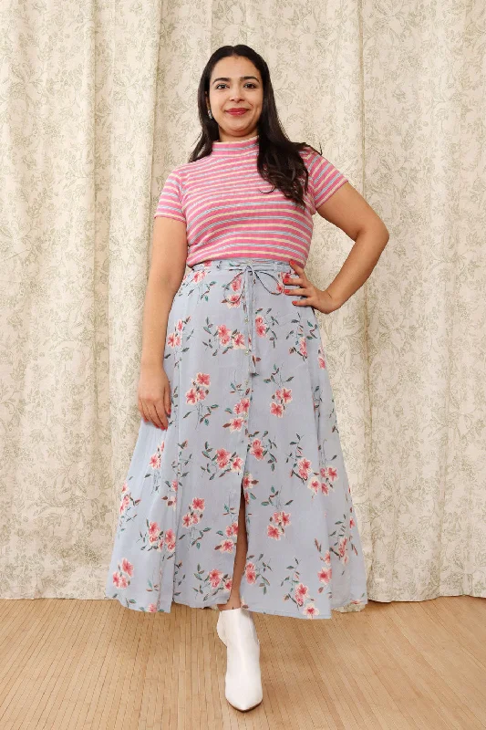 Sahibi Blossom Rayon Skirt M/L silk skirt lustrous