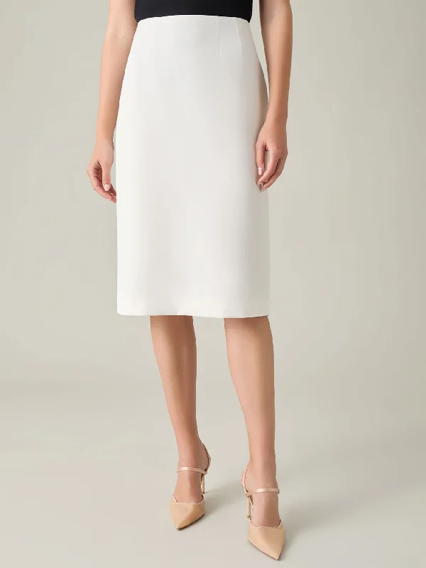Lana Skirt, Iconic Stretch Crepe patchwork skirt art