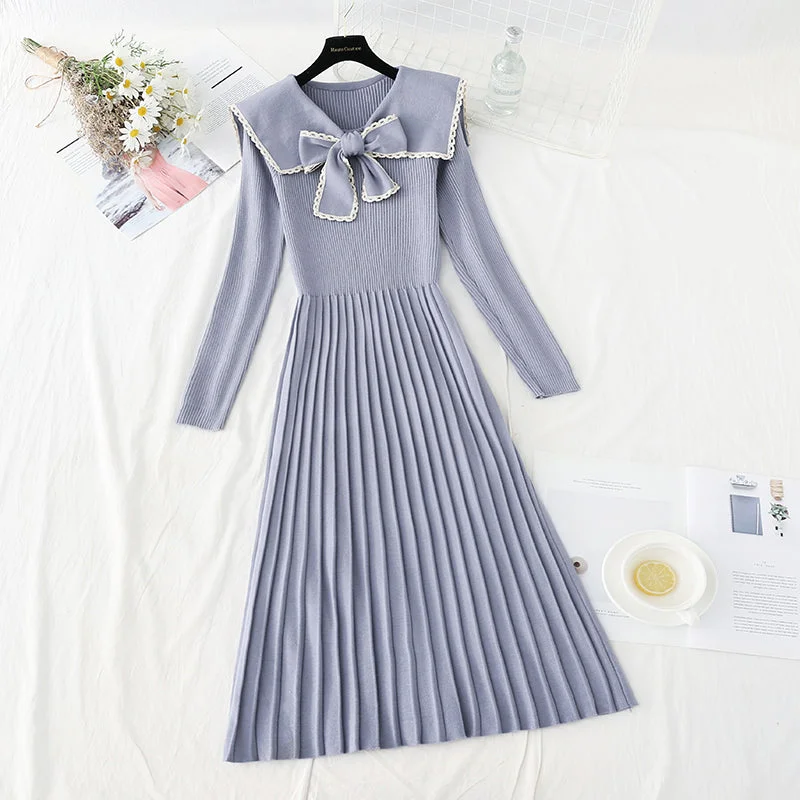 Hepburn style long pleated bottom temperament slim fit inner skirt  2306 floral skirt print