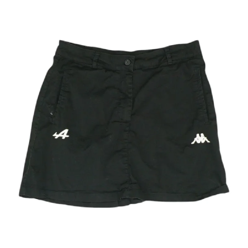 Black Solid Mini Skirt leather skirt durable