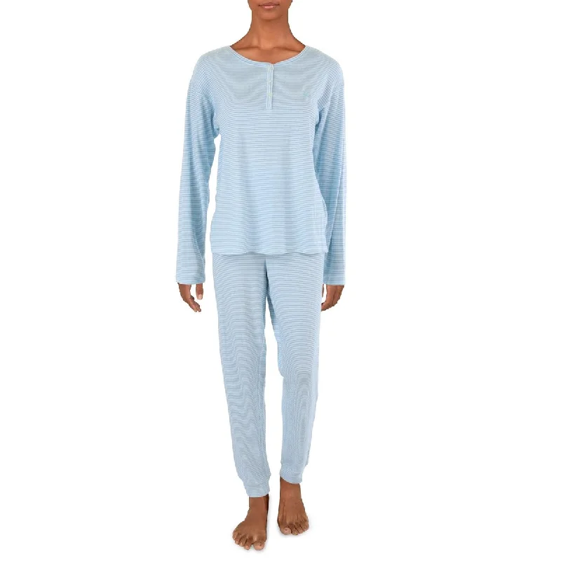 Lauren Ralph Lauren Womens Plus Striped 2PC Pant Set Classic Chino Pants