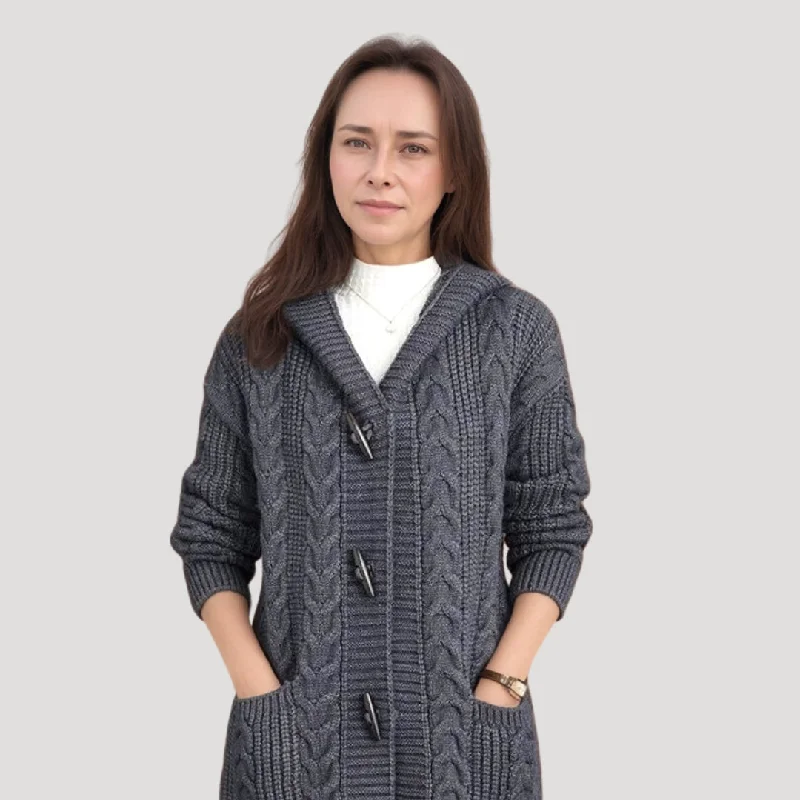 Cozy knitted cardigans Front Pockets Side Pockets Patch Pockets