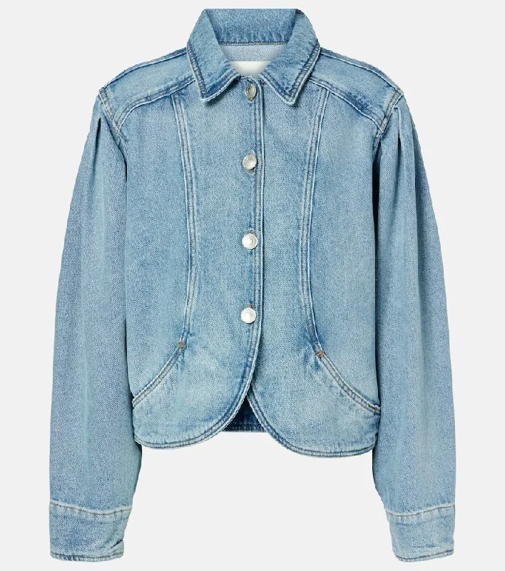 Isabel Marant Valette denim jacket Fleece Fabric Down Fabric Feather Fabric