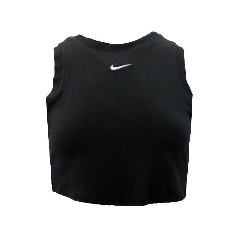 AS W NSW ESSNTL RIB CRP TANK metallic tank top