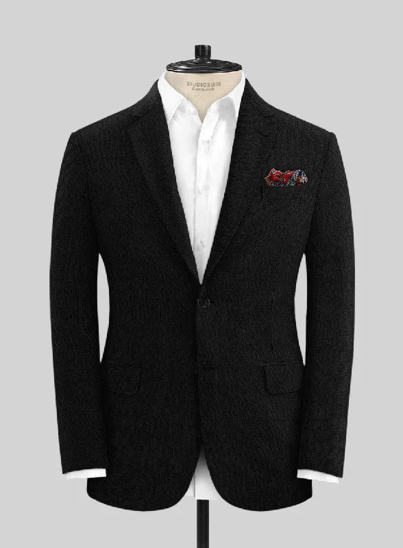 Solbiati Art Du Lin Black Linen Jacket Quilted Jacket Puffer Jacket Insulated Jacket