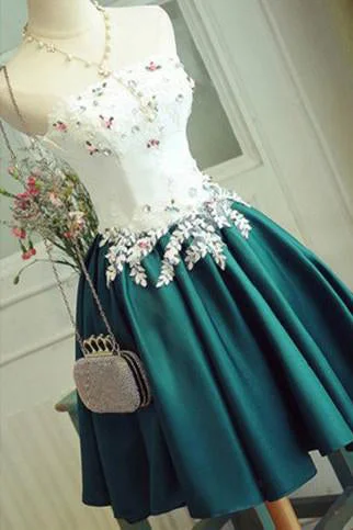 new Cute Appliques Homecoming Dresses Sexy Strapless Lace-up Short Prom Dress Party Dress OK365 sweetheart Neckline Romantic new Cute Appliques Homecoming Dresses Sexy Strapless Lace-up Short Prom Dress Party Dress OK365 sweetheart Neckline Romantic