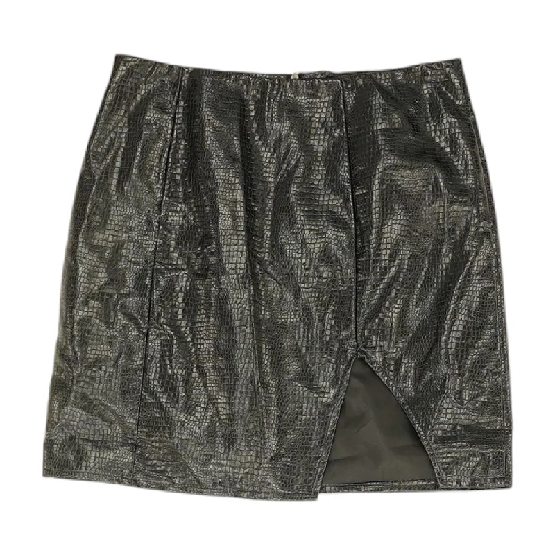 Black Animal Print Mini Skirt cashmere skirt soft