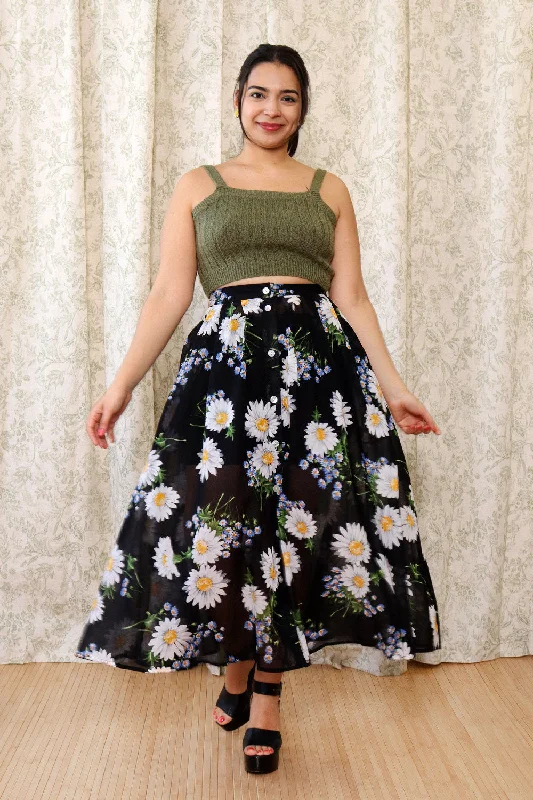 Daisy Love Sheer Skirt M/L wool skirt warm